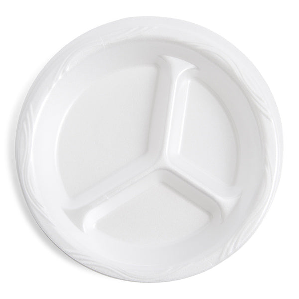 4-PACK OF PLATE FOAM LAM WHT 3C 9"