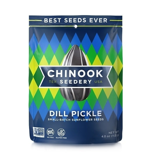 12-PACK OF Dill Pickle Sunflower Seeds Chinook Seedery, 12 - 4 Oz