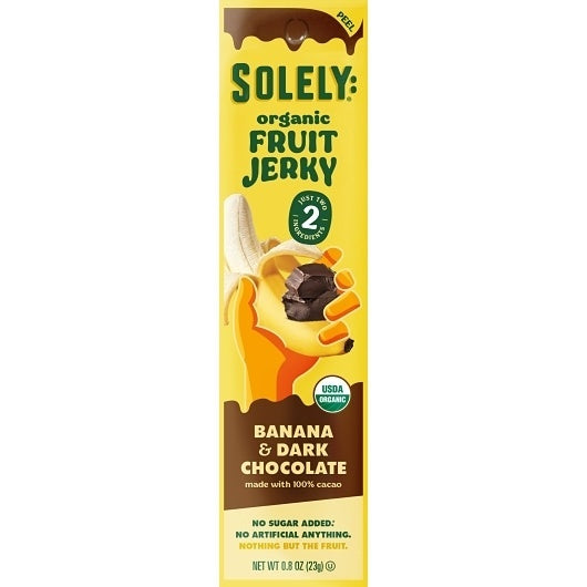 72-PACK OF Banana Cacao Fruit Jerky Solely, 6 - 12 - 0.8 OZ
