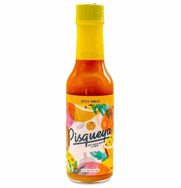 12-PACK OF Sauce Hot Sauce Spicy Sweet with Passion Fruit Pisqueya