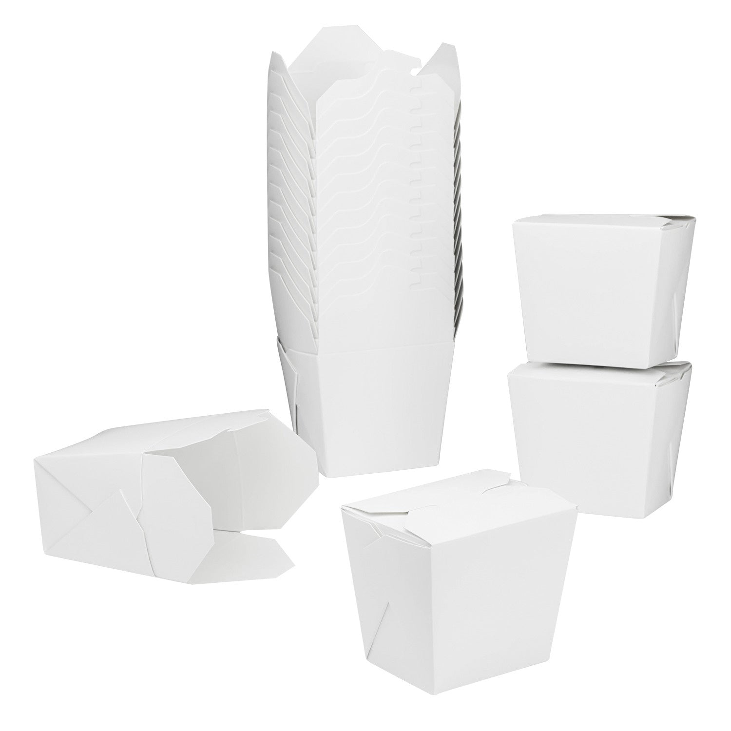 450-PACK OF Box Food Karat 450 ct 16 oz Paper Take-Out Boxes, White