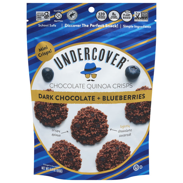 12-PACK OF SNACK CHIP DARK CHOCOLATE + BLUEBERRIE 3 OUNCE - CASE OF 12