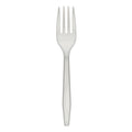 1-PACK OF FORK PLAS WHT MED HVY MDLNGTH