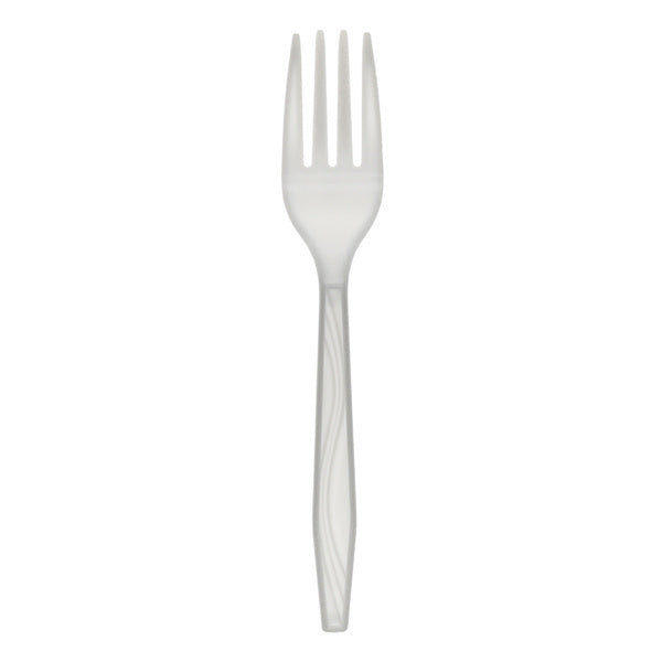 1-PACK OF FORK PLAS WHT MED HVY MDLNGTH