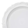 12-PACK OF Plate Appetizer 7.5" White Vintage