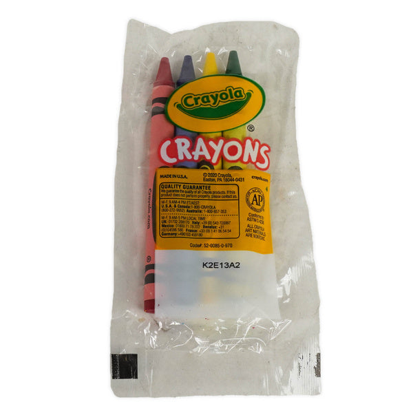 4CT-PACK OF CRAYON RED BLUE YELLOW GREEN