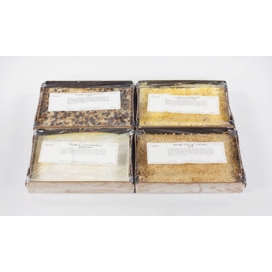 4- PACK OF Variety Pack #1 Seven Layer Bar, Raspberry Rhapsody, Old Fashion Lemon Bar,Mount Caramel Dessert Bar Dianne'S Gourmet Desserts, 4 - 58 Oz