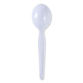 1000-PACK OF Cutlery Plastic High-Quality Boardwalk BWKSOUPHWPSWH Heavyweight Polystyrene Soup Spoons - White (1000 Count) for Catering and Events