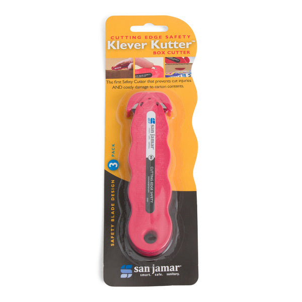 3 PK-PACK OF KNIFE UTILITY SAFETY KLVR KTR
