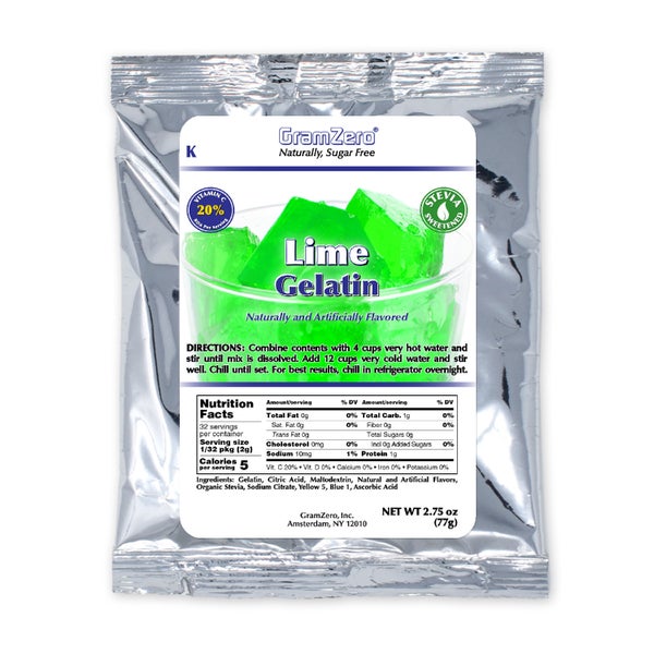 12-PACK OF GELATIN LIME PWDR SUG FR