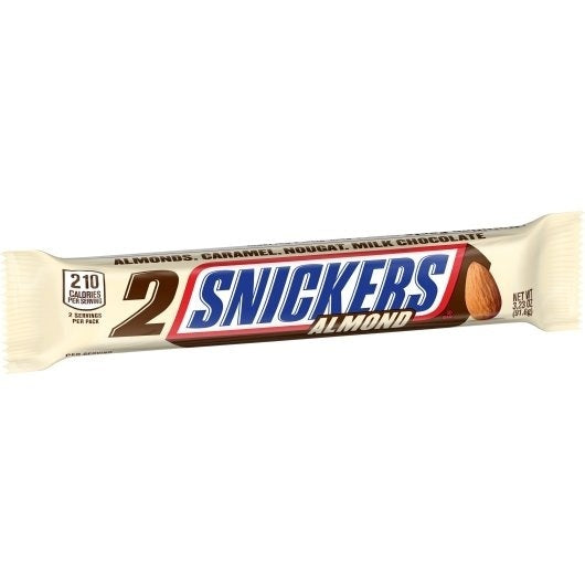 144-PACK OF King Size Almond Chocolate Candy Bar Snickers, 6 - 24 - 3.23 Oz