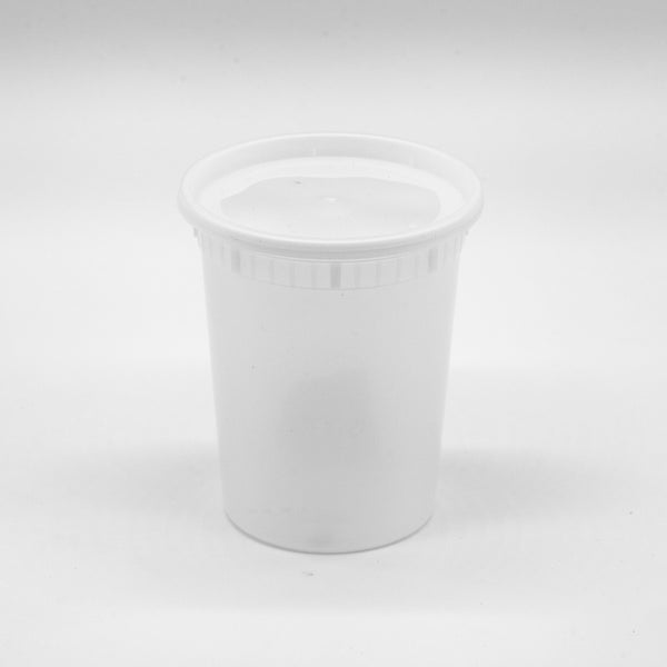 240-PACK OF Container Disp 32oz Deli Round Container w/ lid