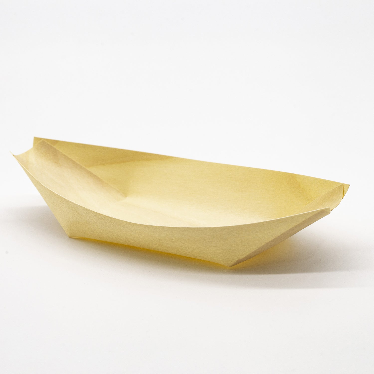 100-PACK OF Boat Serving 9" Natural Wooden Boat