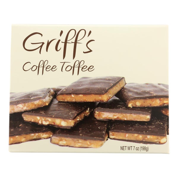 6-PACK OF Candy Coffee Chocolate Pecan Griff's Coffee Toffee 7 oz