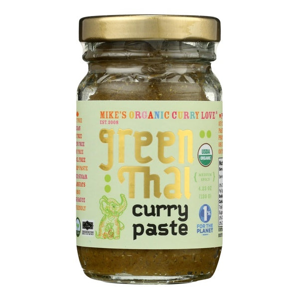 6-PACK OF Paste Curry Organic Green Thai Mike's Organic Curry Love 4.23 oz
