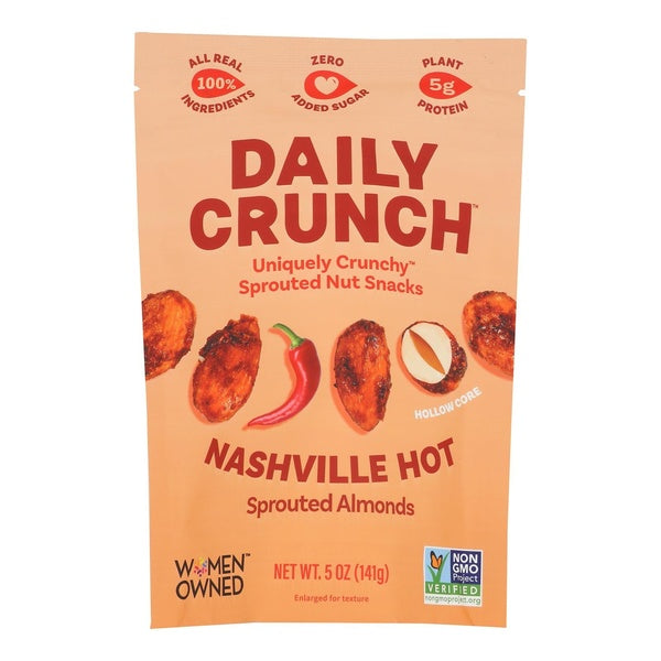 6-PACK OF SNACK NUT NASHVILLE HOT SPROUTED ALMONDS
