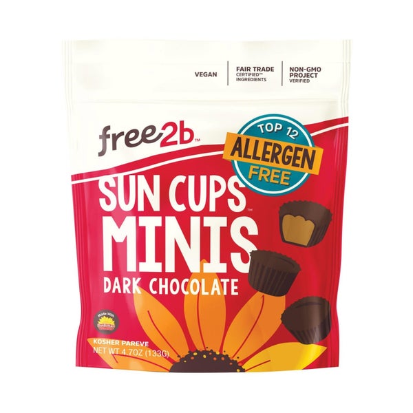 6-PACK OF CANDY CHOCOLATE SUNBUTTER CUPS