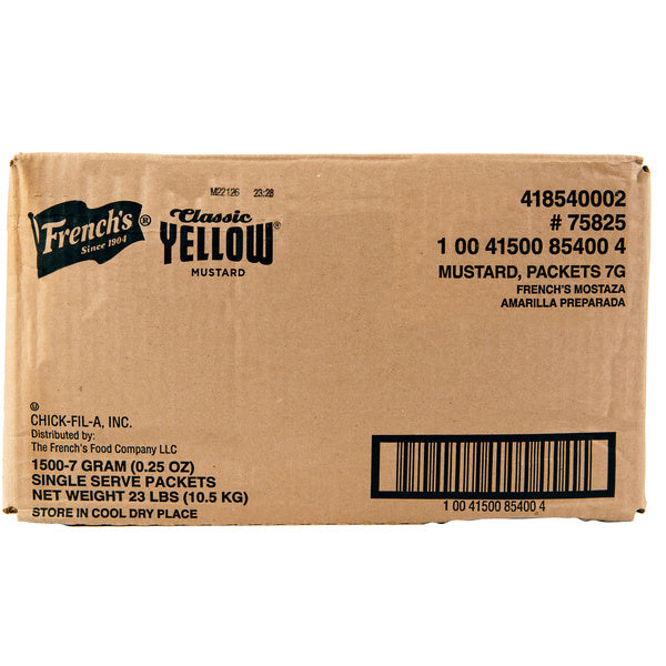 1500-PACK OF MUSTARD YELLOW PACKETS