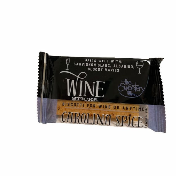 100-PACK OF Cookies Biscotti Carolina Spice Wine Sticks 2 pack, The Sweetery