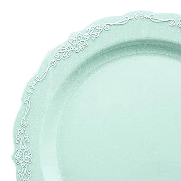 12-PACK OF Plate Salad 7.5" Turquoise Vintage