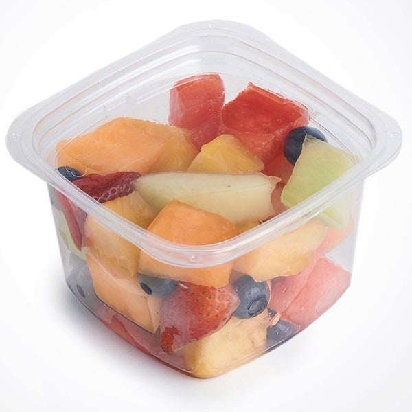 675-PACK OF Container Food 16 oz Compostable PLA Square Deli Containers | Good Natured Products | 675 count