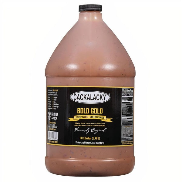 4-PACK OF Sauce, Cackalacky Bold Gold Sauce Jug, Cackalacky