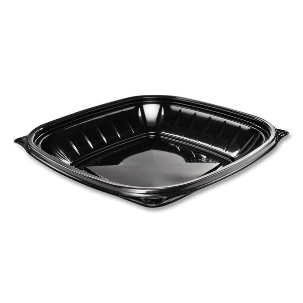 252-PACK OF Bowl Plastic Dart B24SB PresentaBowls Pro 24 oz. Black Plastic Square Bowls - Perfect for Takeout and Catering (Pack of 4)