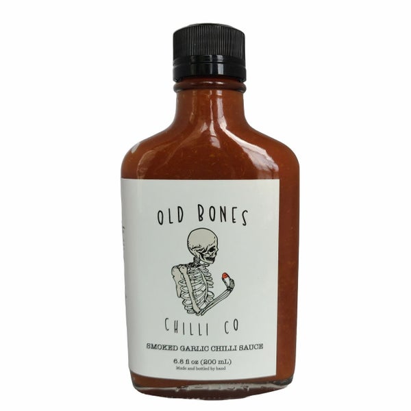 12-PACK OF Sauce Chili Smoked Garlic (Original), Old Bones Chilli Co