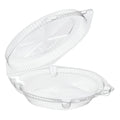 200-PACK OF D&W Fine Pack 9" Hinged Pie Container with Low Dome Lid