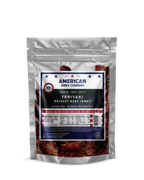 25-PACK OF Beef Jerky Teriyaki American Jerky Company, One World CPG