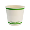 500-PACK OF CUP HOT COMPOSTABLE PAPER SQUAT SMOOTH INSULATED 8 OZ DISPOSABLE