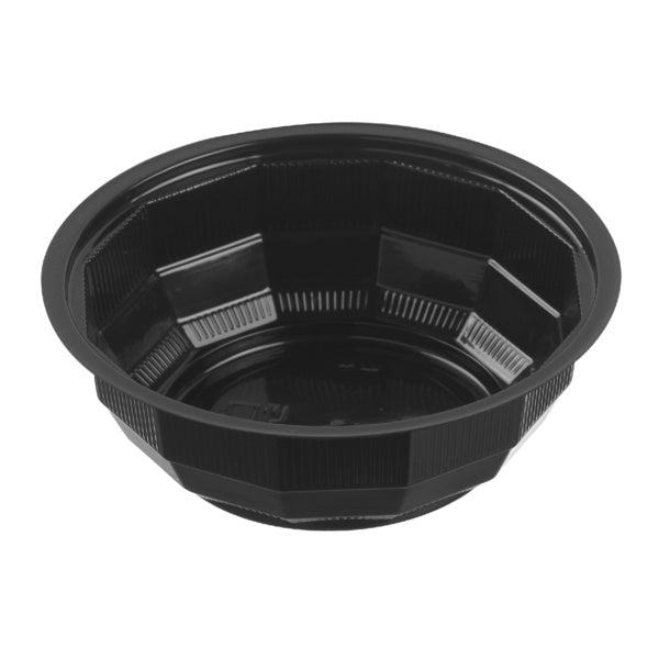 4-PACK OF BOWL PLAS BLK RND 12OZ INVISBL