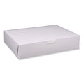 50-PACK OF Container Food SCT 1929 White Bakery Boxes - 19" x 14" x 4" Standard Size - Pack of 50 for Safe Cake and Cookie Packaging