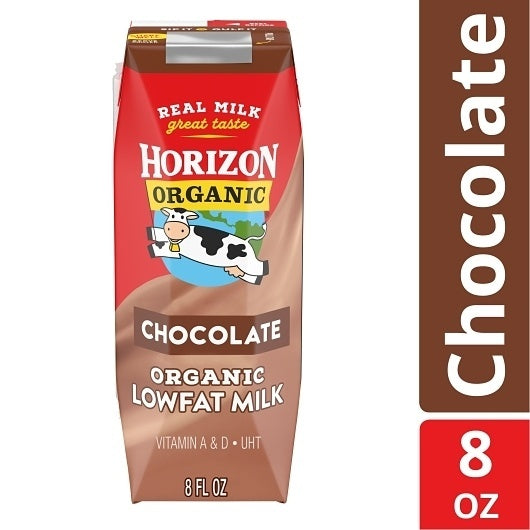 18-PACK OF Reduced Fat Single Serve Chocolate Milk Horizon Organic, 18 - 8 FO