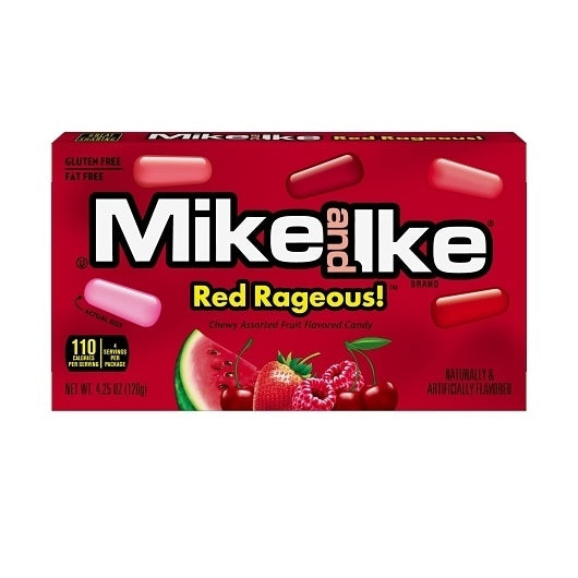 12-PACK OF Red Rageous Mike & Ike, 12 - 4.25 OZ