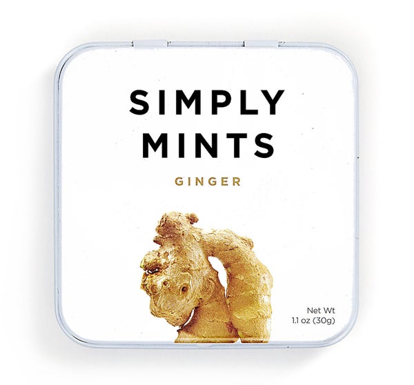 12-PACK OF Candy Mints Ginger, Simply Gum