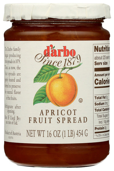 6-PACK OF Fruit Spread Darbo 16 oz