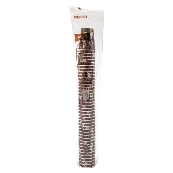 1000-PACK OF Cup Paper Dart DWTG8ST Thermoguard Insulated Paper Hot Cups - 8 oz Steam Print (1000 Count) for Coffee, Tea, and Hot Beverages