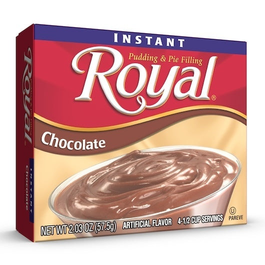 12-PACK OF Instant Chocolate Pudding & Pie Filling Royal, 12 - 2.03 Oz