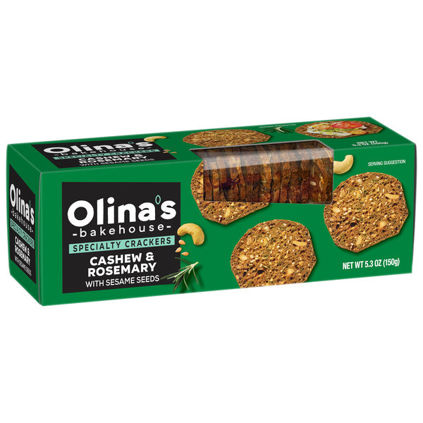 12-PACK OF CRACKER CRISP CASHEW ROSEMARY