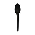 1000-PACK OF SPOON BIODEG COMPOSTABLE 6.5 INCH BLACK DISPOSABLE
