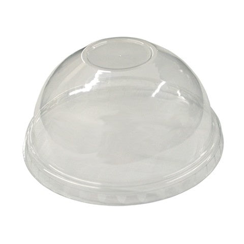 12-PACK OF LID PLAS DOME CLR 16/24 N/HOLE
