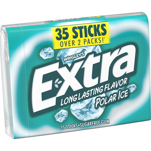 48-PACK OF Gum Polar Ice Extra Chewing Gum, 8 - 6 - 35 Pc