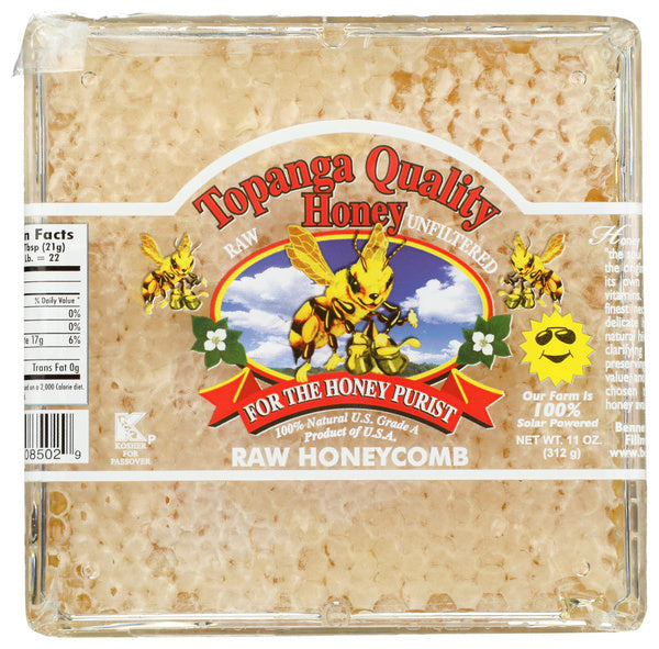 12-PACK OF HONEYCOMB CHUNK RAW UNFILTERED 11 OUNCE - CASE OF 12