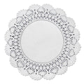 1000-PACK OF Hoffmaster 500236 8 in. Round Cambridge Lace Doilies - White (1000/Carton)