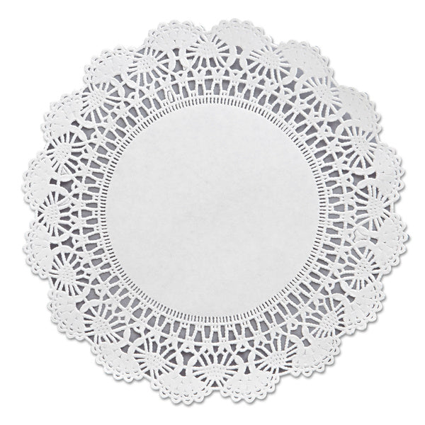 1000-PACK OF Hoffmaster 500236 8 in. Round Cambridge Lace Doilies - White (1000/Carton)