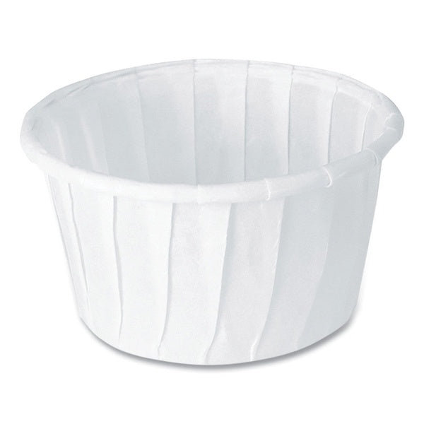 5000-PACK OF Container Paper SOLO ProPlanet 1.25 oz. White Seal Paper Portion Cups - Perfect for Dipping and Serving (250 Cups per Bag, 20 Bags per Carton)