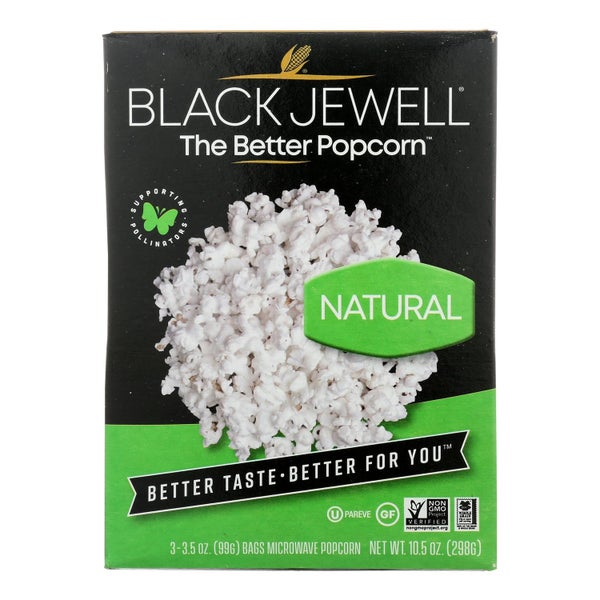 6-PACK OF Popcorn Microwave Natural Black Jewell 10.5 oz