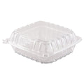 250-PACK OF Container Food Dart C90PST1 ClearSeal Hinged-Lid Plastic Containers - 8.3 x 8.3 x 3 inches - 250 Pack for Safe Food Storage