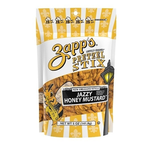 8-PACK OF Jazzy Honey Mustard Pretzel Stix Pouch Utz (Potato Chips), 8 - 5 Oz